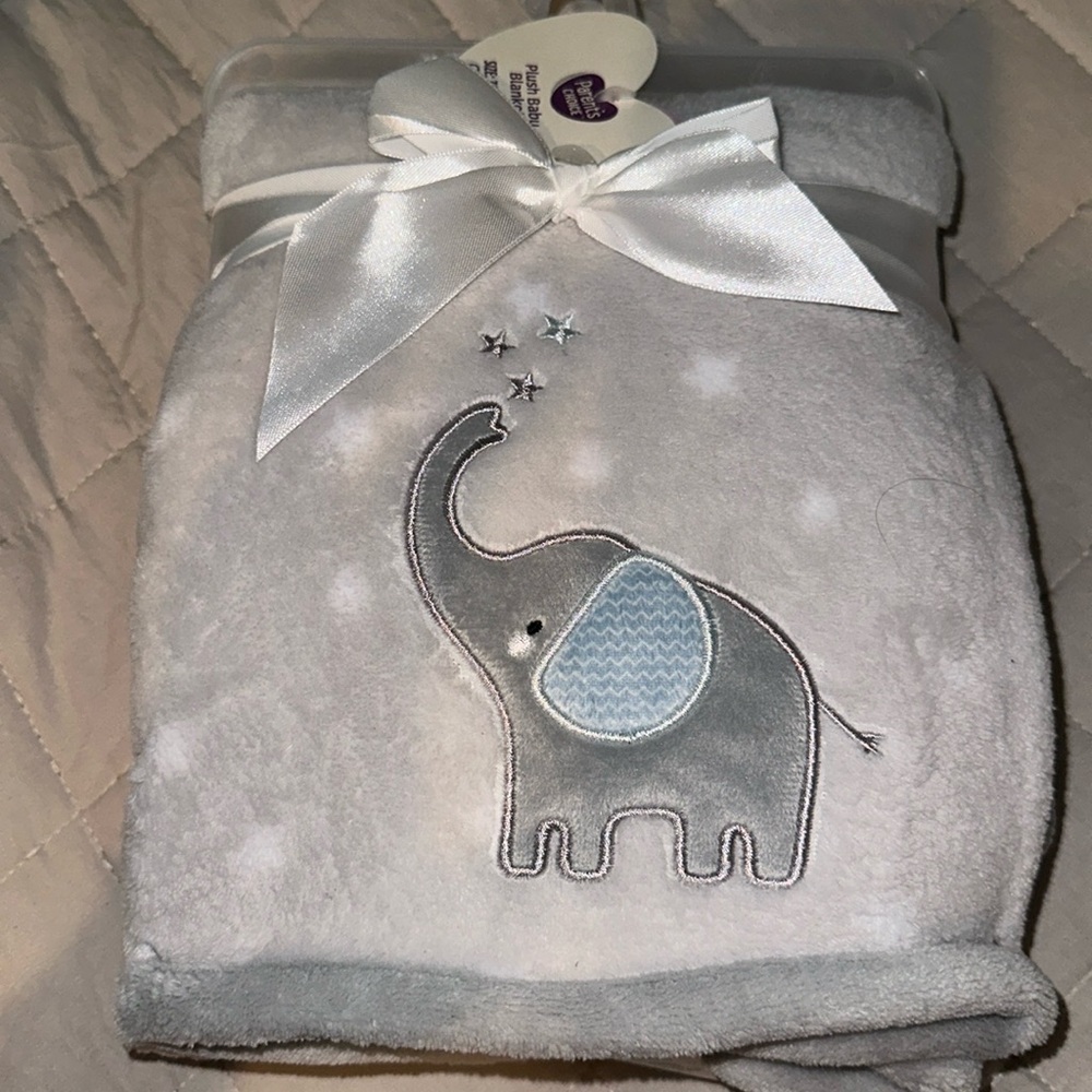 Elephant baby blanket